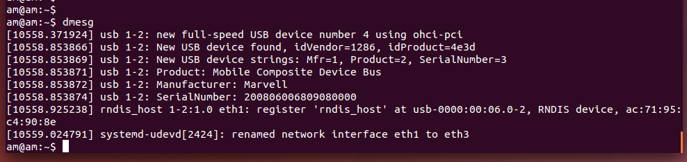Air720模块在linux设备上的RNDIS网卡使用